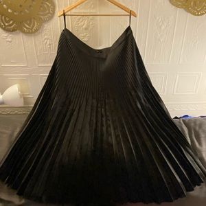 Long, silk, Universal Standard pleated skirt. Never worn!